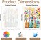Paint by Numbers Kit for Adults Beginners, Flowers DIY Easy Acrylic Oil Painting by Numbers on Canvas, Paint-by-Numbers Drawing Kits for Gift Home Wall Decor Without Frame 16x20in
